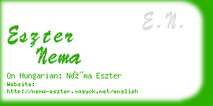 eszter nema business card